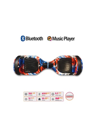 Citymate Elektrikli Kaykay Akıllı Denge Hoverboard + Hoverkart + Çanta Full Ledli Extrem Paket D09