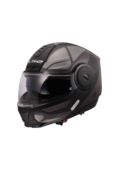 Ls2 Scope 2 Axis Çene Açılır Kask Mat Siyah - Titanyum