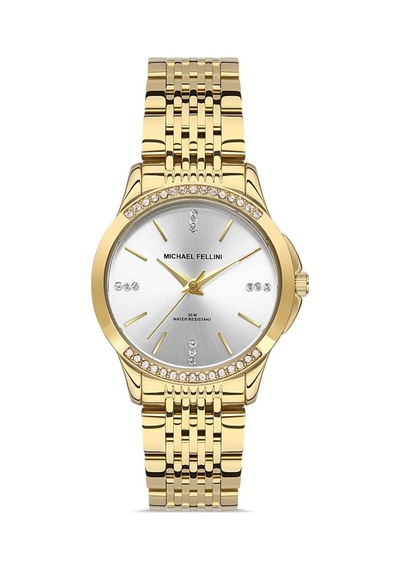 Michael Fellini2299-3 Unisex Kol Saati Altın - Siyah