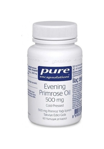 Pure Encapsulations Ev Ening Primrose Oil 500 Mg 60 Yumuşak Jel Kapsül