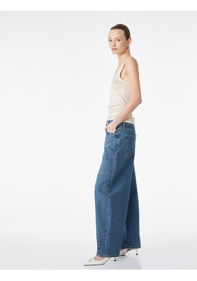 Koton Pamuklu Rahat Kalıp Normal Paça Balon Denim Pantolon -balloon Jean Orta İndigo 6sal40130md İndigo Koton Pamuklu Rahat Kalıp Normal Paça Balon Denim Pantolon -balloon Jean Orta İndigo 6sal40130md İndigo
