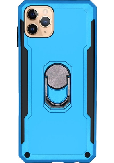 Apple Uyumlu iPhone 11 Pro Kılıf Panzer Ring Tam Koruma Arka Kapak