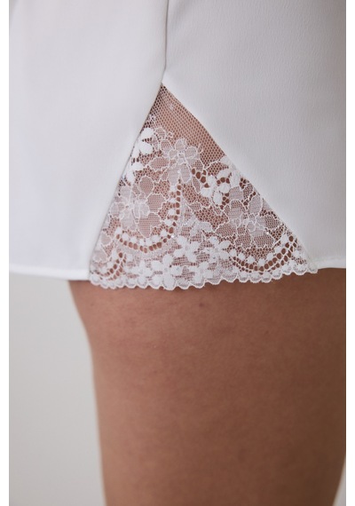 Penti Bridal Delicate Saten Kırık Beyaz Şort Pijama Altı