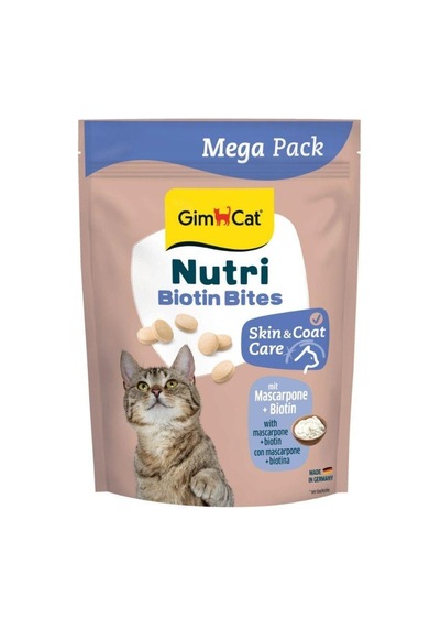 Gimcat Nutri Skin Coat Biyotinli Mascarpone Peynirli Kedi Ödül Tableti 425 Gr