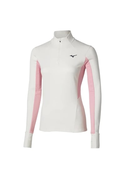 Mizuno Active Warmalite Yarım Fermuarlı Kadın Sweatshirt Beyaz Çok Renkli