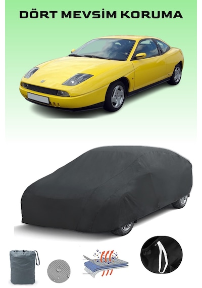Siyah Fiat Coupe Araba Brandası, Oto Örtüsü, Araba Çadırı Siyah