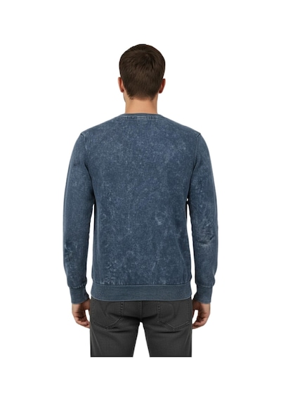 Raymons Erkek Spor Sıfır Yaka Taşlama Yıkamalı Regular Fit Kazak Bgl-st04952 Füme