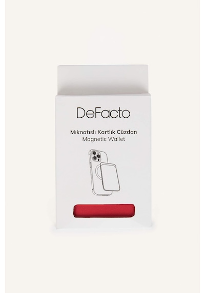 Defacto Suni Deri Mıknatıslı Kırmızı Kartlık Cüzdan H9090axnsrd1 Kırmızı-rd1