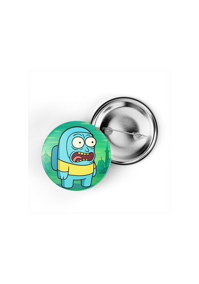 Among Us Crewmate - 44 Mm İğneli Çanta Rozeti - 5 Adet Diğer