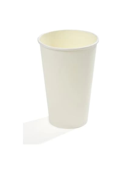 16 Oz Single Wall Karton Bardak Beyaz 50 Adet 50