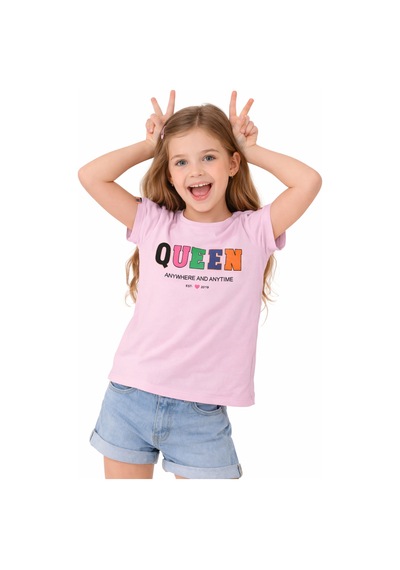 İrem Çocuk Giyim Kız Çocuk Queen Yazı Desenli Omzu Şerit Detaylı Kısa Crop Pembe Renk Tişört Pembe İrem Çocuk Giyim Kız Çocuk Queen Yazı Desenli Omzu Şerit Detaylı Kısa Crop Pembe Renk Tişört Pembe