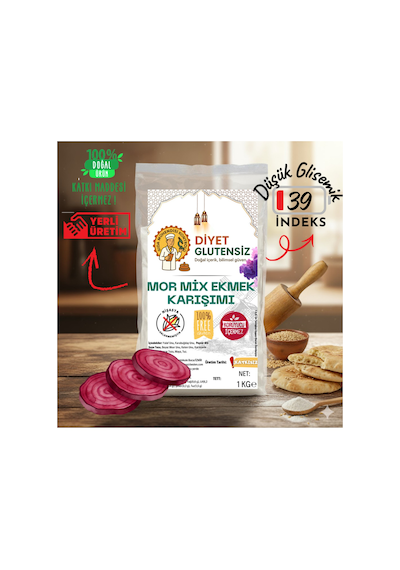Glutensiz Mor Mix Ekmek Karışımı 1 Kg