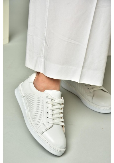 Fox Shoes U555025203 Beyaz Hakiki Deri Kadın Spor Ayakkabı Sneakers Beyaz-hakiki Deri Çok Renkli