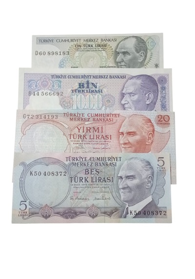 6. 7. Emisyon Kağıt Koleksiyon Para. Antikalar Hobi Hediye Darpane Türk Lirası Kol205