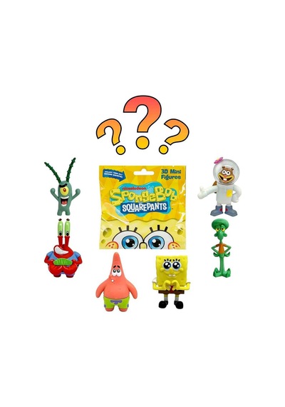 Süngerbob Squarepants 3d Mini Figür Tekli Sürpriz Paket 1 Adet