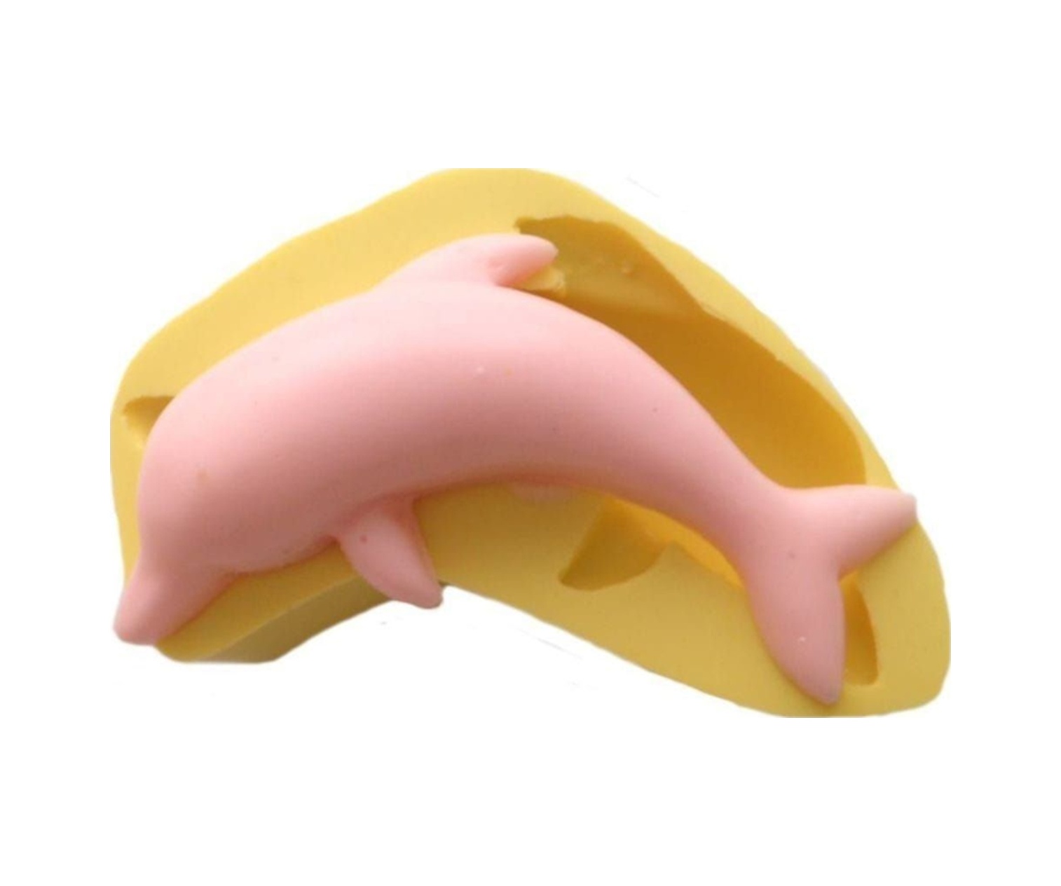 Yunus Şeklinde Silikon Pasta Ve Seker Hamuru Kalibi 9x4,5x2 Cm Yeşil