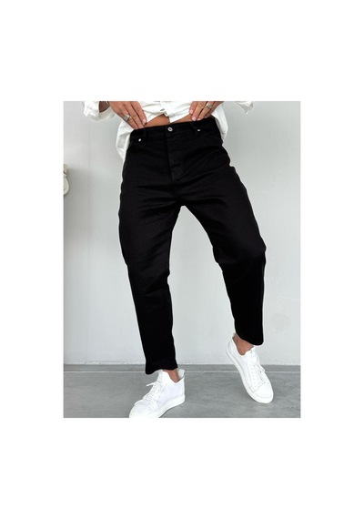 More Black Erkek Siyah Boyfriend Jean Siyah