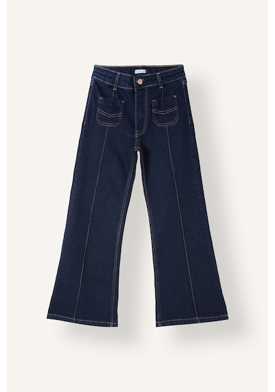 Defacto Flare Fit Ön Dikişli Cepli Jean Pantolon Kız Çocuk I3364a826wnnm34 Mavi-nm34