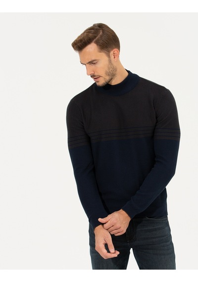 Pierre Cardin Erkek Lacivert Triko Kazak 50258671-vr033 Lacivert