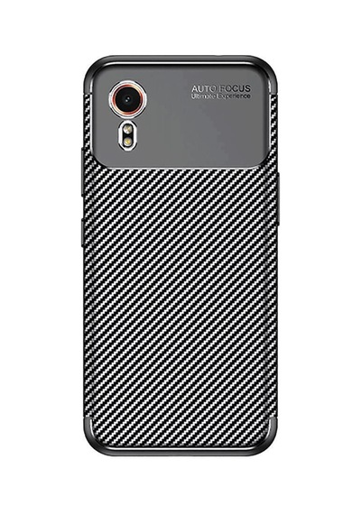 Galaxy Xcover 7 Kılıf Auto Focus Karbon Kapak - Siyah