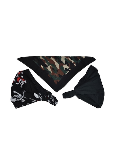 Lastikli Bandana Seti Paraşüt Bandana Model Kahverengi