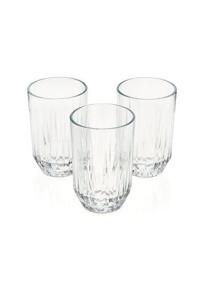 Paşabahçee Echo Damla 3'lü Meşrubat Bardağı - 350 Ml Renkli