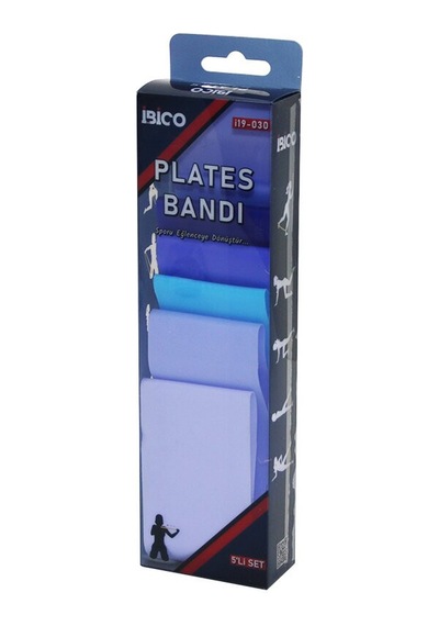 5pcs Silikon - Esnek Plates Bantı Renkli Direnç 10-15-20-30-40 Seviye 5705 Çok Renkli