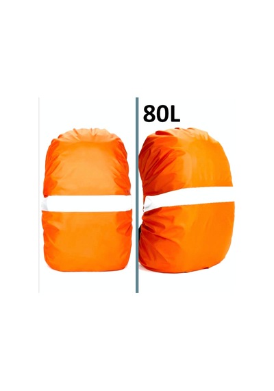 Omeniv 80lt Turuncu Reflektörlü Kılıf Sırt Çantası Kılıfı Toz