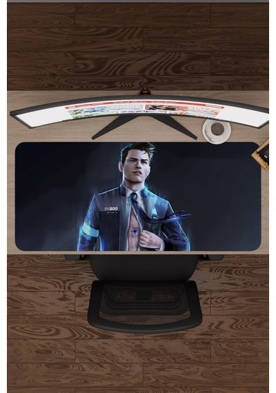 Detroit Become Human Dikişli Kauçuk Oyuncu Mousepad V3 - 90x40 Xxl Gaming Mouse Pad