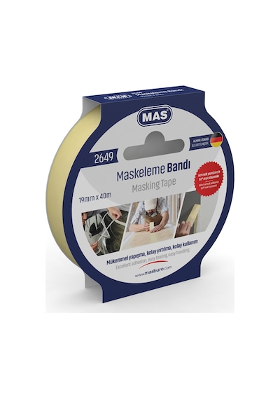 Mas Krepe Maskeleme Bantı 19 Mm X 40 M 2649