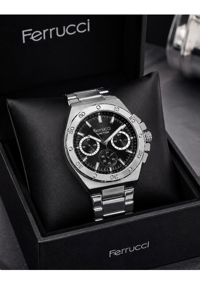 Ferrucci Fc80818 Spor Şık Model Fonksiyonlu Çelik Kordon Ve Kasa Erkek Kol Saati Gümüş