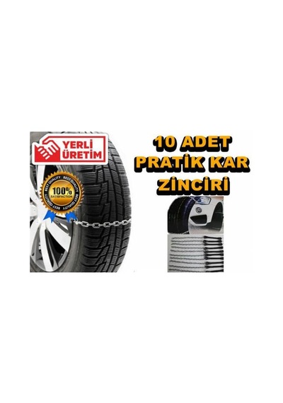 Kar Zinciri Tak Çıkar Kaymaz Pratik Araç Lastik Zinciri Takmatik