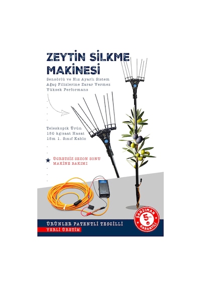 Atlas Zeytin Silkme Makinesi Devir Ayarlı