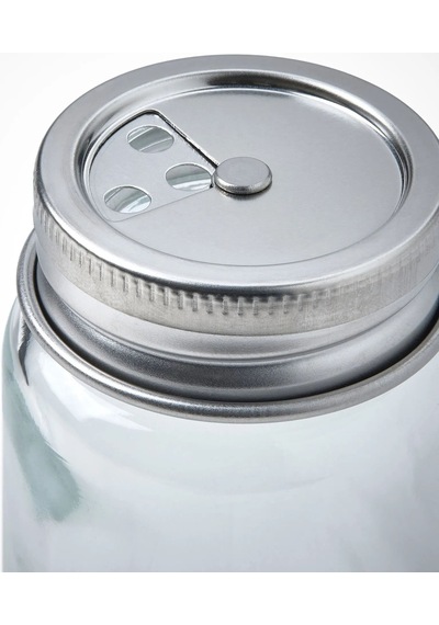 Ikea Cıtronhaj 2'li Tuzluk Ve Biberlik Seti 60 Ml 8 X 4 Cm Şeffaf Krom Metal - Şeffaf