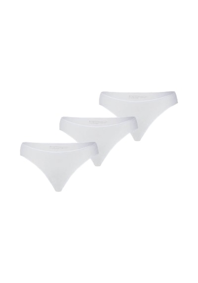 Blackspade Kadın Pamuklu Gizli Lastik 3'lü Paket Slip - Beyaz