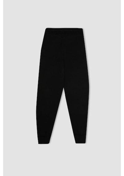 Defacto Jogger Triko Pantolon Cepli Basic Düz Beli Lastik Bağcıklı R1701AZ24WNBK27 Siyah