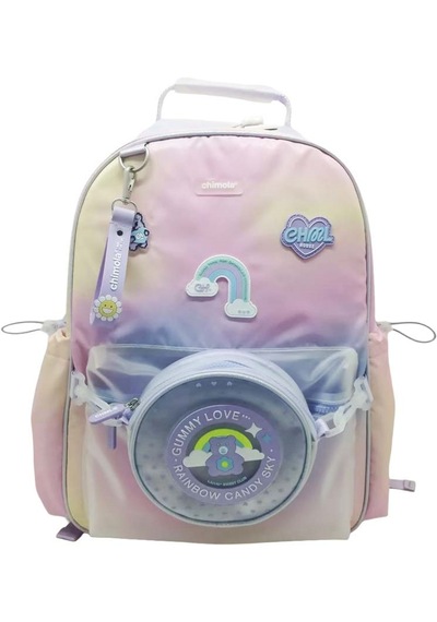 Chımola Raınbow Ayıcık Sarı-pembe Sırt Çantası 17" Chm-cn0068 Çok Renkli