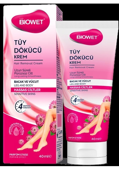 Biowet Hassas Ciltler İçin Tüy Dökücü Krem 40 ML