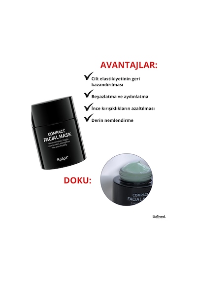 Sudee Compact Facial Mask 52 Ml Yaşlanma Karşıtı Ve Cilt Bariyerini Güçlendirici Gece Maskesi