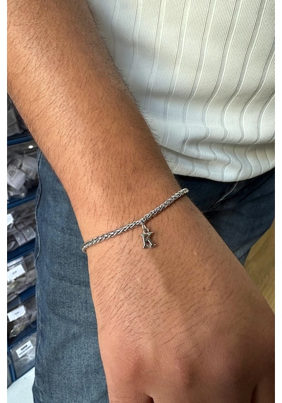 2 Adet Unisex Paslanmaz Çelik Bileklik Sevgili Arkadaş Çift Bilekliği Acb01c Metalik