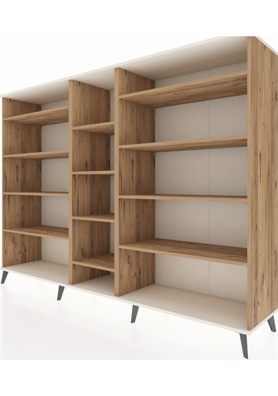 Hyperion Dolap 11 Raflı 220x44x163 Çam-aytaşı/çam Aytası/atlas Çam - Atlas Çam