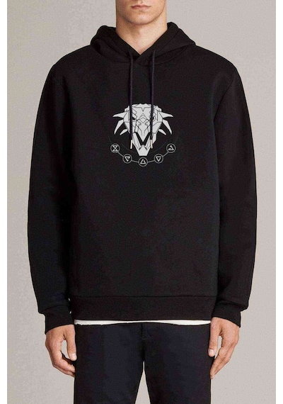 The Witcher School Of The Griffin Baskılı Siyah Erkek Örme Sweat