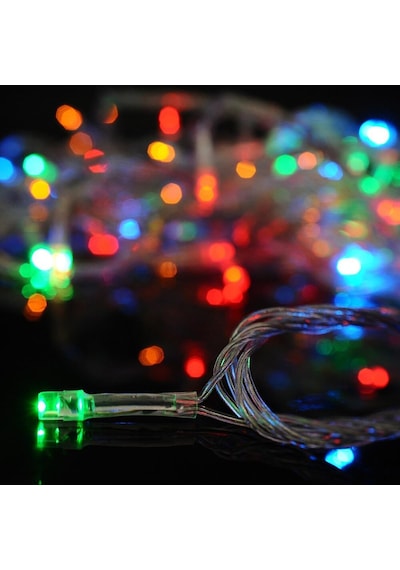 10 Metre 100 Ledli 8 Fonksiyonlu Karışık Renkli Rgb Led Lamba 4801 Diğer