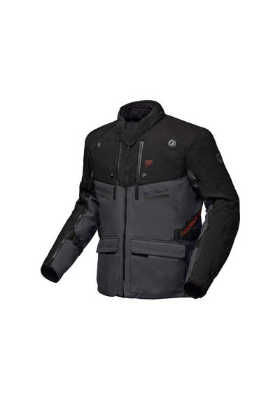 Modeka Atlaz Waterproof Aaa Ceket Koyu Gri Siyah