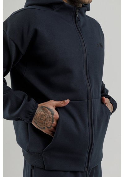 Airlife Clubby Ir Zone Tam Boy Fermuarlı Erkek Kapüşonlu Sweatshirt Lacivert