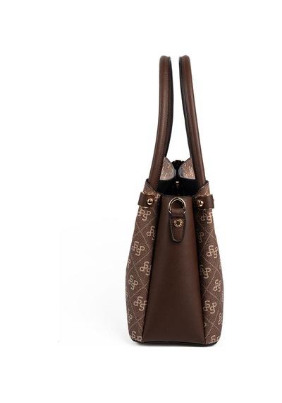 Silver Polo Sp1254 Kadın El Çantası Monogram Kahve-kahve