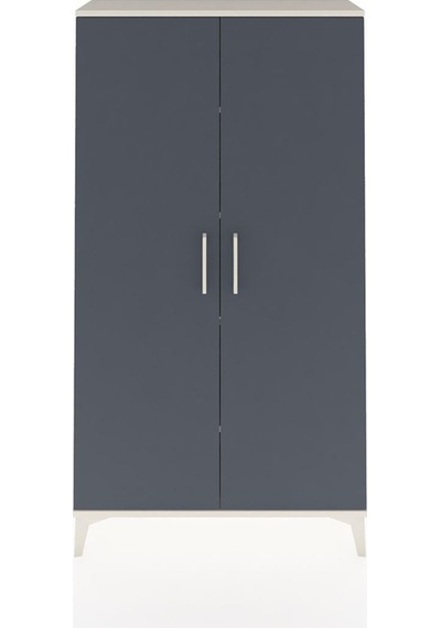 Arges Dolap 4 Raflı 2 Kapaklı 88x30x163 Aytaşı-antrasit Aytaşı