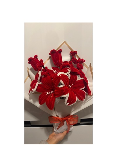 Kadife Çiçek Buketi Bordo - 829134282 Bordo