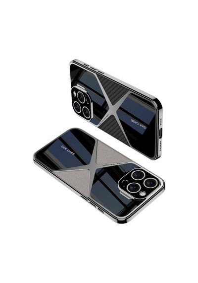 Apple Uyumlu iPhone 14 Pro Max Kılıf Ultra İnce Kamera Korumalı Pc + Deri Arka Yüzey Zore X-pro Kapak Siyah