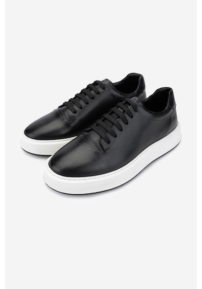 Valmenti Erkek Hakiki Deri Siyah Sneakers & Spor Ayakkabı 1093 2276 Erk Ayk Y25 Sıyah Siyah